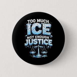 Chapa Redonda De 5 Cm Camiseta de hielo divertida Abolir hielo Trump Mem