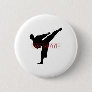 Chapa Redonda De 5 Cm Camiseta de karate para hombres