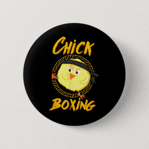 Chapa Redonda De 5 Cm Camiseta de Kickboxing de Boxeo para Competidoras
