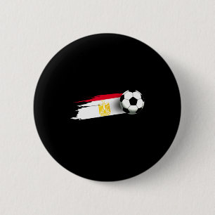 Chapa Redonda De 5 Cm Camiseta de la bandera de Egipto Equipo de fútbol