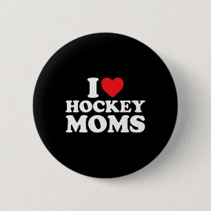 Chapa Redonda De 5 Cm Camiseta de madres de hockey que amo Camiseta de m
