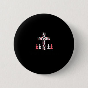 Chapa Redonda De 5 Cm Camiseta de Navidad