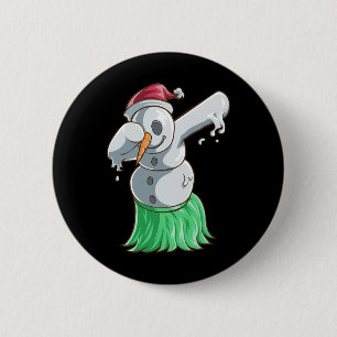 Chapa Redonda De 5 Cm Camiseta De Navidad En Julio Snowman Hawaiano Dabb