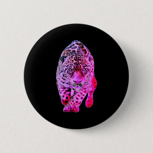 Chapa Redonda De 5 Cm Camiseta de obra de arte de Jaguar