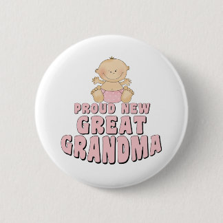 Chapa Redonda De 5 Cm Camiseta de orgullosa nueva bisabuela