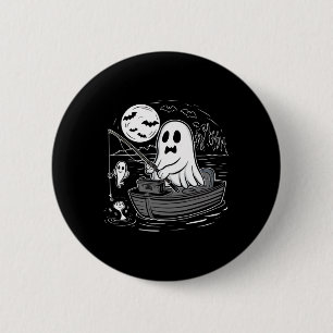 Chapa Redonda De 5 Cm Camiseta de pesca de Halloween Espeluznante Fantas