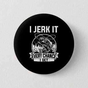 Chapa Redonda De 5 Cm Camiseta de Pescar, Me la Menéo en Cada Oportunida