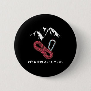 Chapa Redonda De 5 Cm Camiseta de regalo de escalada en roca impresionan