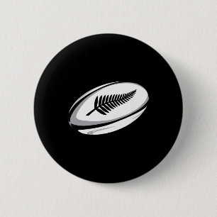 Chapa Redonda De 5 Cm Camiseta de Rugby de Nueva Zelanda