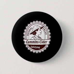 Chapa Redonda De 5 Cm Camiseta de sidra Cummins - regalo de broma divert