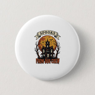 Chapa Redonda De 5 Cm Camiseta de tripulación de Halloween Diseño de cas