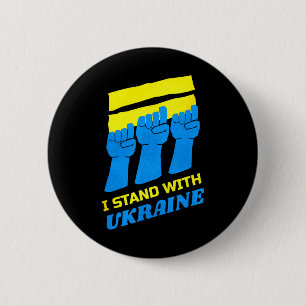 Chapa Redonda De 5 Cm Camiseta de Ucrania Apoyo a Ucrania Yo Estoy Con U