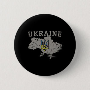 Chapa Redonda De 5 Cm Camiseta de Ucrania Zelensky Bandera ucraniana Tri