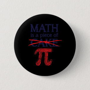 Chapa Redonda De 5 Cm Camiseta del Día de Pi Las Matemáticas Son Pan Com