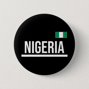 Chapa Redonda De 5 Cm Camiseta deportiva de la bandera de Nigeria 