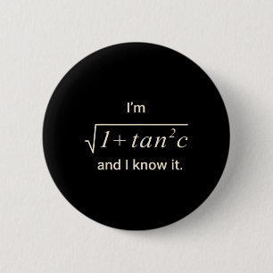 Chapa Redonda De 5 Cm Camiseta divertida de broma matemática - Soy Sec C