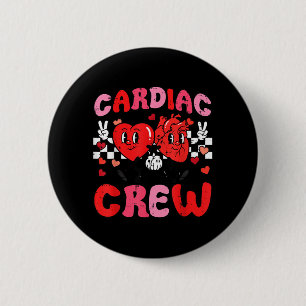 Chapa Redonda De 5 Cm Camiseta divertida de enfermera cardíaca de San Va
