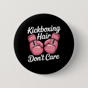 Chapa Redonda De 5 Cm Camiseta divertida de entrenamiento de kickboxing,