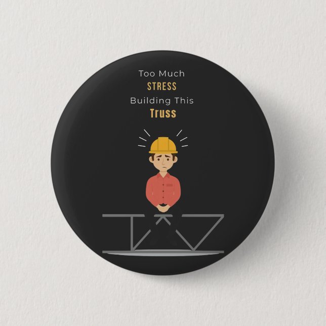 Chapa Redonda De 5 Cm Camiseta divertida de ingeniero civil (Anverso)