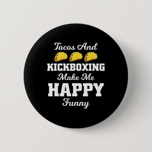 Chapa Redonda De 5 Cm Camiseta Divertida de Taco Tacos y Té de Deportes