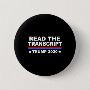 Chapa Redonda De 5 Cm Camiseta Engaño de Impugnación a Trump Leer la Tra