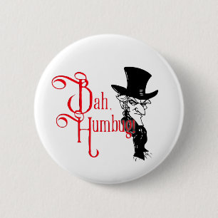 Chapa Redonda De 5 Cm Camiseta esencial Bah Humbug Scrooge