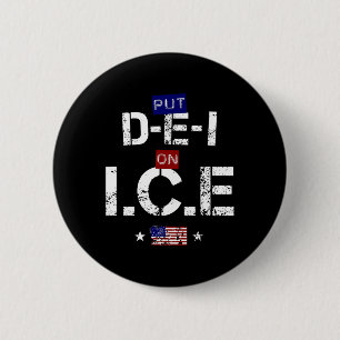 Chapa Redonda De 5 Cm Camiseta genial que dice Pon a Dei en hielo - Pro