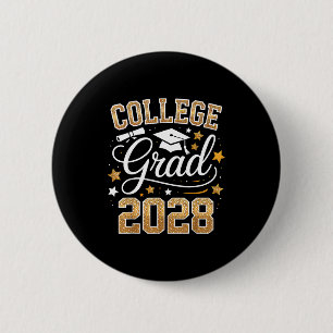 Chapa Redonda De 5 Cm Camiseta Graduado Universidad Clase 2028 Senior