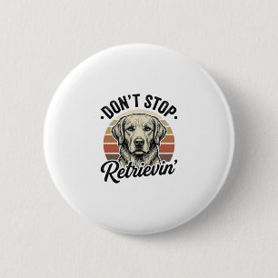 Chapa Redonda De 5 Cm Camiseta Gráfica de Grabado Vintage de Perro Retri