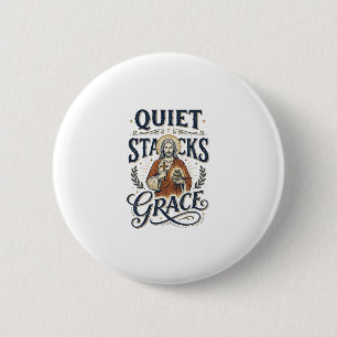 Chapa Redonda De 5 Cm Camiseta Gráfica de Jesús Bibliotecario Arte Crist