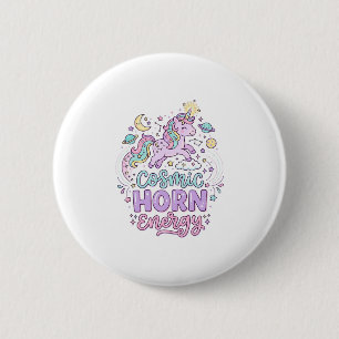 Chapa Redonda De 5 Cm Camiseta gráfica pastel adorable de energía de cue