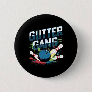 Chapa Redonda De 5 Cm Camiseta Gutter Gang Camisetas Divertidas de Bolos