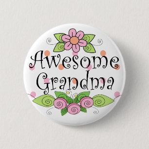 Chapa Redonda De 5 Cm Camiseta impresionante de la abuela