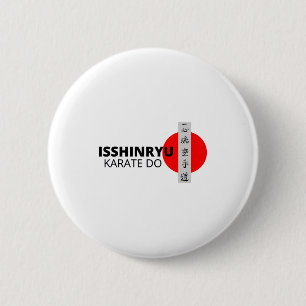 Chapa Redonda De 5 Cm Camiseta Isshinryu Karate Do Sol Naciente