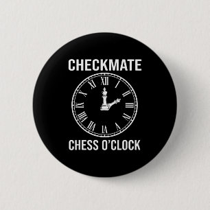 Chapa Redonda De 5 Cm Camiseta Jaque Mate Ajedrez Tiempo