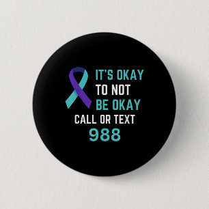 Chapa Redonda De 5 Cm Camiseta Línea Directa Prevención Suicidio 988 C