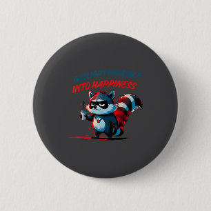 Chapa Redonda De 5 Cm Camiseta Mapache Cita Sarcástica Gaslight a Ti Mis
