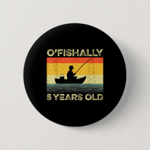 Chapa Redonda De 5 Cm Camiseta Ofishally 5 Años Cumpleaños Vintage Fi