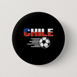 Chapa Redonda De 5 Cm Camiseta Orgullo de Chile Amantes del Fútbol Orgul