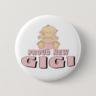 Chapa Redonda De 5 Cm CAMISETA Orgullosa Nueva Gigi