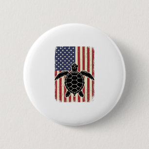 Chapa Redonda De 5 Cm Camiseta Patriótica de la Bandera Americana de Tor