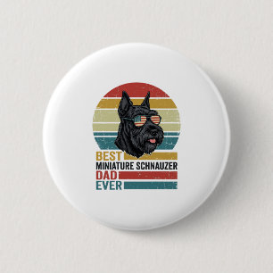 Chapa Redonda De 5 Cm Camiseta Patriótica Vintage de Papá Schnauzer Mini