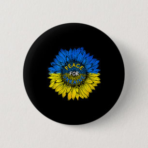 Chapa Redonda De 5 Cm Camiseta Paz para Ucrania Ucrania Girasol Ukrainia