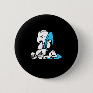 Chapa Redonda De 5 Cm Camiseta Peanuts Linus 