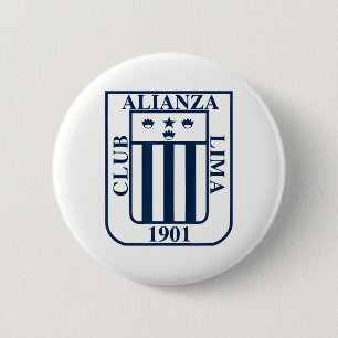 Chapa Redonda De 5 Cm Camiseta Perú Alianza Lima peruana hombres mujeres