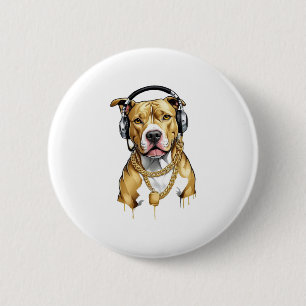 Chapa Redonda De 5 Cm Camiseta Pitbull estilo urbano