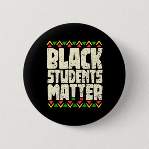 Chapa Redonda De 5 Cm Camiseta Problema de los Estudiantes Negros, Mes d