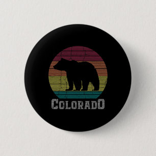 Chapa Redonda De 5 Cm Camiseta Retro de Colorado Rocky Mountains para Es
