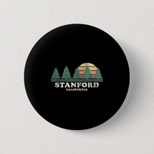 Chapa Redonda De 5 Cm Camiseta Retro de Stanford Ca Diseño Retro 70s