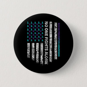 Chapa Redonda De 5 Cm Camiseta Semana de Concientización sobre Prevenció